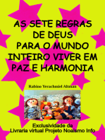 As Sete Regras De Deus Para O Mundo Inteiro Viver Em Paz E Harmonia