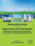 Renewable Energy - Volume 1: Solar, Wind, and Hydropower: Definitions, Developments, Applications, Case Studies, and Modelling and Simulation