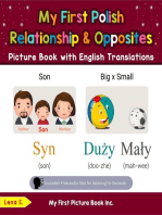 My First Polish Relationships & Opposites Picture Book with English Translations