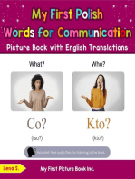 My First Polish Words for Communication Picture Book with English Translations