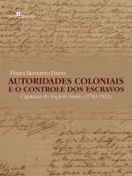 Autoridades coloniais e o controle dos escravos: Capitania do Espírito Santo, 1781-1821