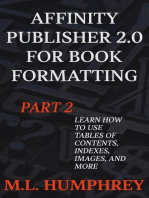 Affinity Publisher 2.0 for Book Formatting Part 2: Affinity Publisher 2.0 for Self-Publishing, #2