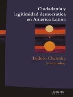 Ciudadanía y legitimidad democrática en América Latina