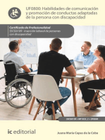 Habilidades de comunicación y promoción de conductas adaptadas de la persona con discapacidad. SSCG0109