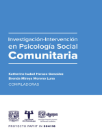 Investigación intervención en Psicología social comunitaria