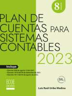 Plan de cuentas para sistemas contables 2023