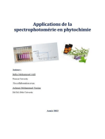 Applications de la spectrophotomérie en phytochimie: sciences