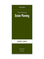 The Tools & Techniques of Estate Planning, 20th Edition