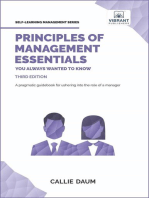 Principles of Management Essentials You Always Wanted To Know: Self Learning Management