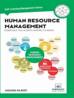 Human Resource Management Essentials You Always Wanted To Know: Self Learning Management