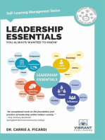 Leadership Essentials You Always Wanted To Know: Self Learning Management