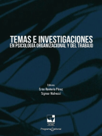 Temas e investigaciones en psicología organizacional y del trabajo