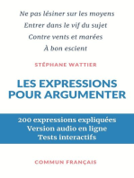 Les expressions pour argumenter