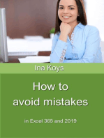How to avoid mistakes: in Excel 365 and 2019