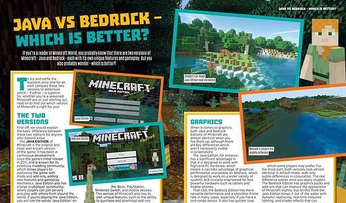 Java Vs Bedrock – Which Is Better? - Minecraft World Magazine | Everand