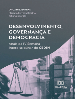 Desenvolvimento, Governança e Democracia: Anais da IV Semana Interdisciplinar do CEDIN