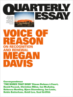 Voice of Reason: On Recognition and Renewal: Quarterly Essay 90