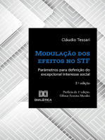 Modulação dos efeitos no STF: parâmetros para definição do excepcional interesse social - 2 ª edição