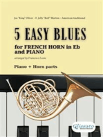 5 Easy Blues for French Horn in Eb and Piano (complete parts)