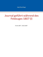 Journal geführt während des Feldzuges 1807 (I): 01.01.1807 - 25.05.1807