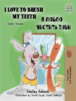 I Love to Brush My Teeth (English Russian): English Russian Bilingual children's book