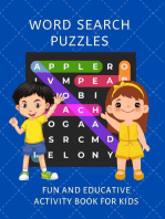 Word Search Puzzles: FUN AND EDUCATIVE ACTIVITY BOOK FOR KIDS