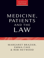 Medicine, patients and the law: Seventh edition