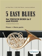 5 Easy Blues for French Horn in F and Piano (complete parts)