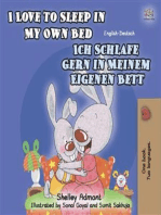I Love to Sleep in My Own Bed (English German): English German Bilingual children's book