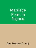 Marriage Form In Nigeria