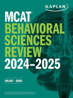MCAT Behavioral Sciences Review 2024-2025: Online + Book