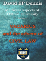 Vacarius and the Advent of Civil Law: Medieval Oxford, #1