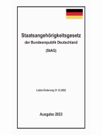 Staatsangehörigkeitsgesetz der Bundesrepublik Deutschland (StAG): Stand 21.12.2022 - Ausgabe 2023