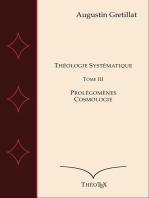 Théologie Systématique, Tome III: Prolégomènes et Cosmologie