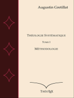 Théologie Systématique, Tome I: Méthodologie