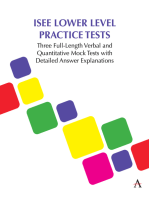 ISEE Lower Level Practice Tests: Three Full-Length Verbal and Quantitative Mock Tests with Detailed Answer Explanations