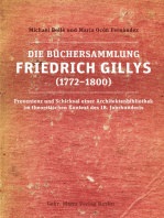 Die Büchersammlung Friedrich Gillys (1772—1800): Provenienz und Schicksal einer Architektenbibliothek im theoretischen Kontext des 18. Jahrhunderts