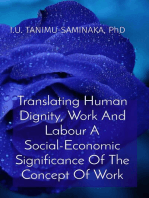 Translating Human Dignity, Work And Labour A Social-Economic Significance Of The Concept Of Work