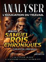 Analyser l'éducation du Travail dans Samuel, Rois et Chroniques: L'éducation au Travail dans la Bible, #8