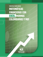 Matemáticas financieras con Excel, normas colombianas y NIIF