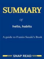Summary of hello, habits: A guide to Fumio Sasaki's Book