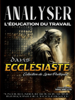 Analyser L'éducation du Travail dans Ecclésiaste: L'éducation au Travail dans la Bible, #13