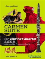"Carmen" Suite for Clarinet Quartet set of parts