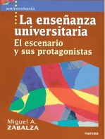 La enseñanza universitaria: El escenario y sus protagonistas