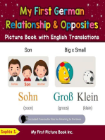 My First German Relationships & Opposites Picture Book with English Translations
