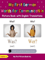 My First German Words for Communication Picture Book with English Translations