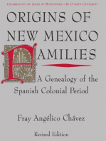 Origins of New Mexico Families: A Genealogy of the Spanish Colonial Period