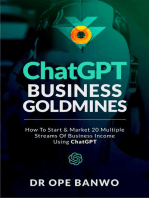 ChatGPT Business Goldmines: 20 Different Businesses You Can Start With ChatGPT With Zero Investment Or Experience