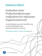 Evaluation einer Professionalisierungsmaßnahme für inklusiven Englischunterricht: Unterrichtsplanung und -durchführung vor dem Hintergrund des Universal Design for Learning