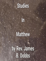 Studies In Matthew